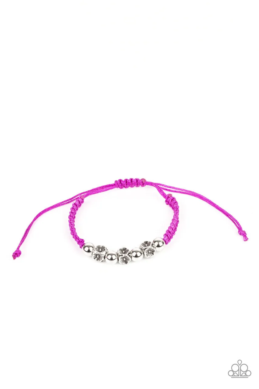 Kids' Starlet Shimmer Floral Pull-String Bracelet Set