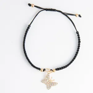 Kitt Adjustable Butterfly Charm Bracelet