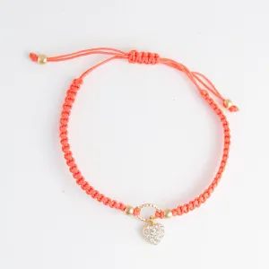 Kitt Adjustable Heart Charm Bracelet