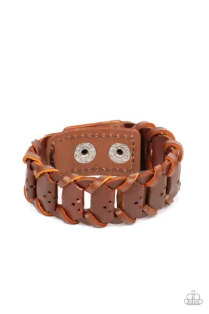 Knocked for a Loop Brown Paparazzi Bracelet