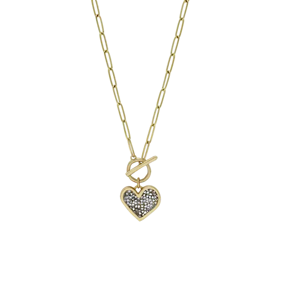 Kristal Life Abundant Heart Toggle Necklace