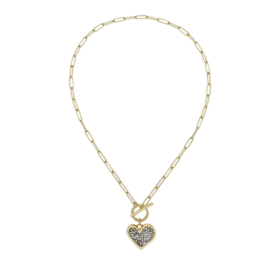Kristal Life Abundant Heart Toggle Necklace