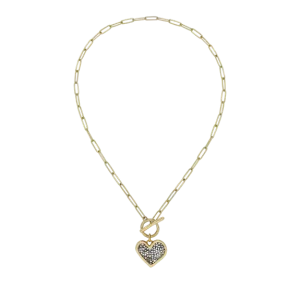 Kristal Life Abundant Heart Toggle Necklace