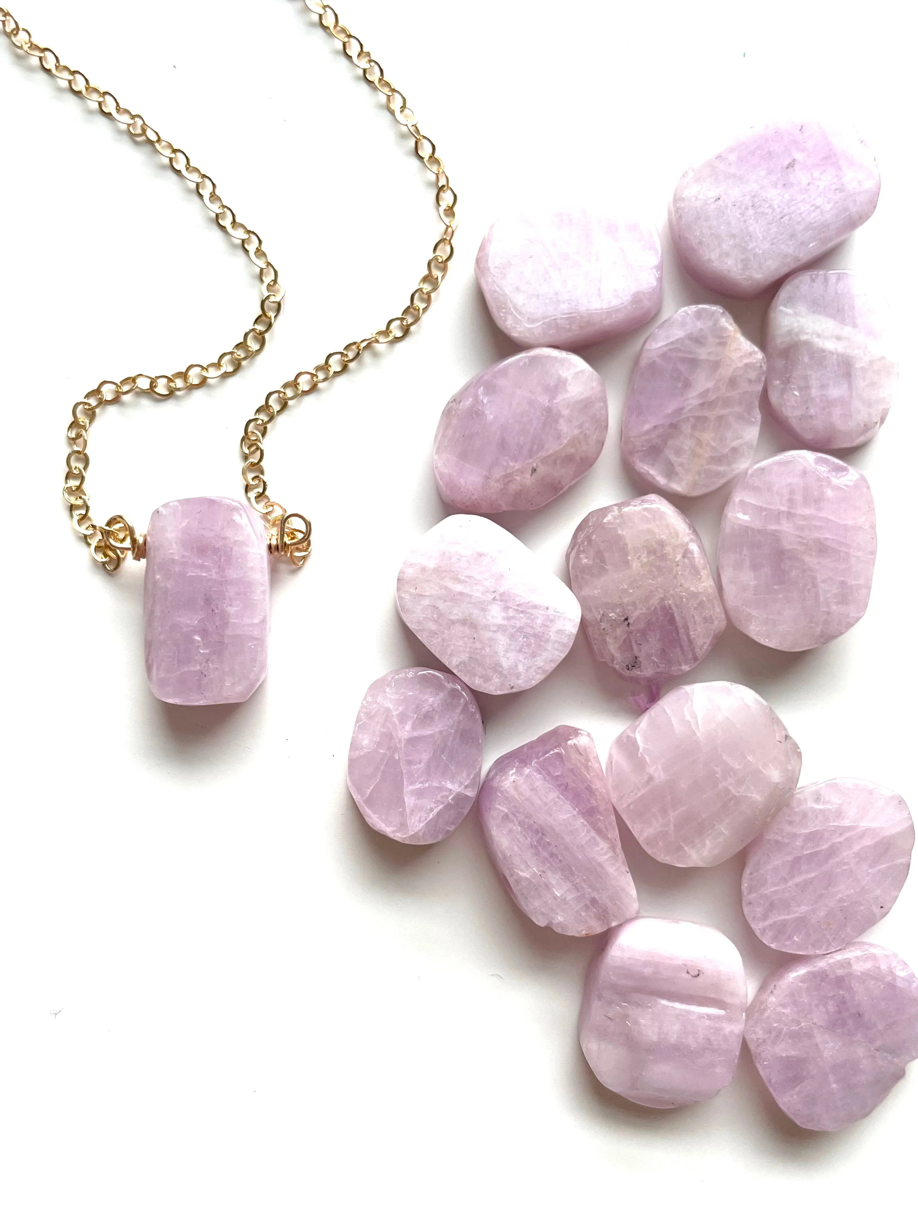 Kunzite Crystal Necklace