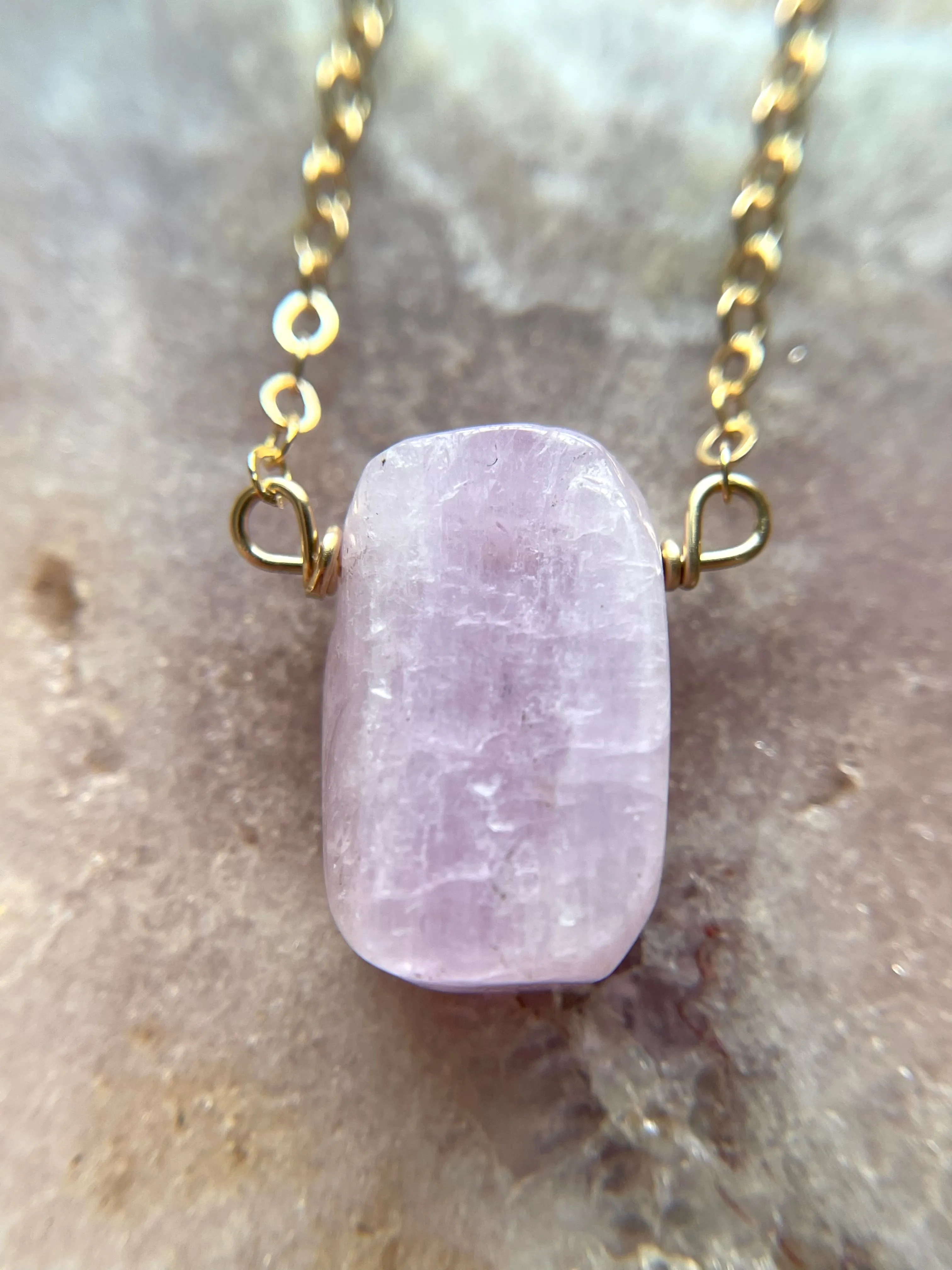 Kunzite Crystal Necklace
