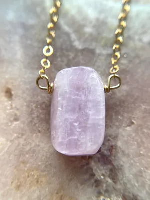 Kunzite Crystal Necklace