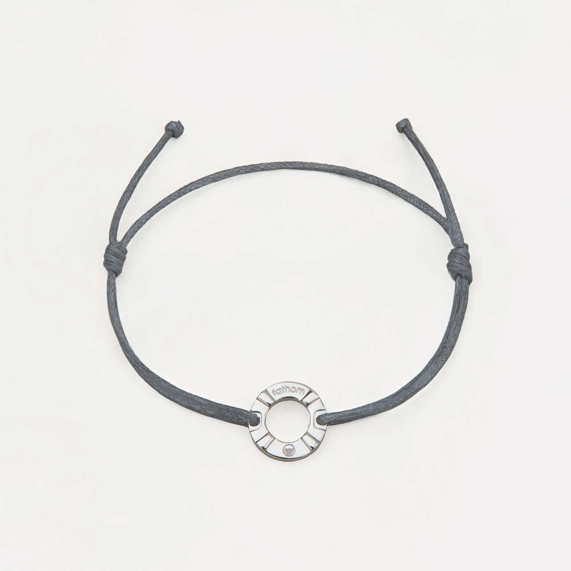 LA SALINA Mens Womens Buoy Charm String Friendship Bracelets Love His and Hers For Men and Women Silver Grey