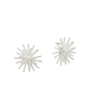 Large Spike Metal Post Earring