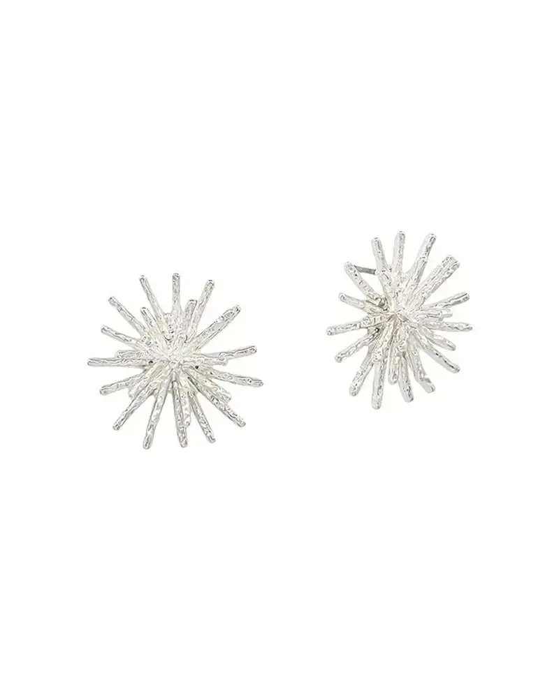 Large Spike Metal Post Earring