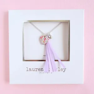 LAUREN HINKLEY PETITE FLEUR HEART NECKLACE