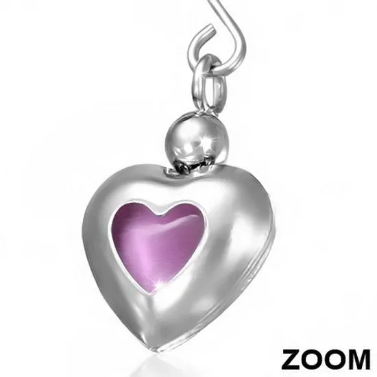 Lavendar Heart Drops