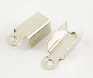 Leather Clamp Br Silver 5g