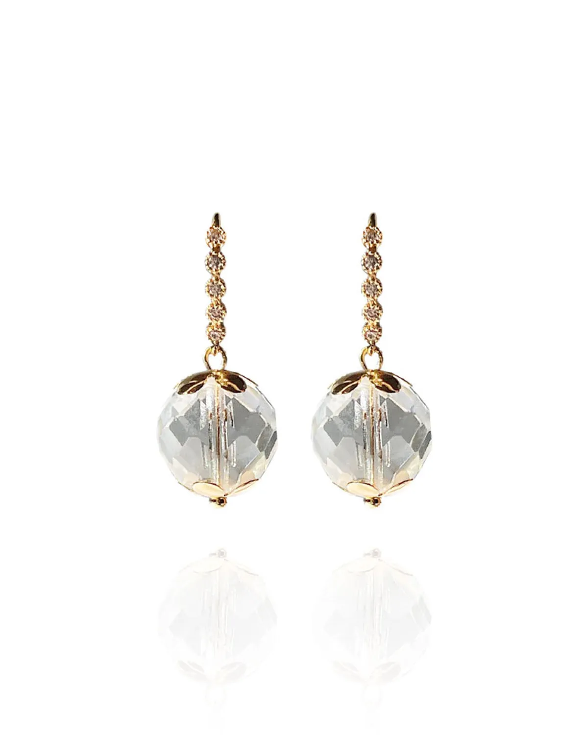 Leni Earrings in Crystal