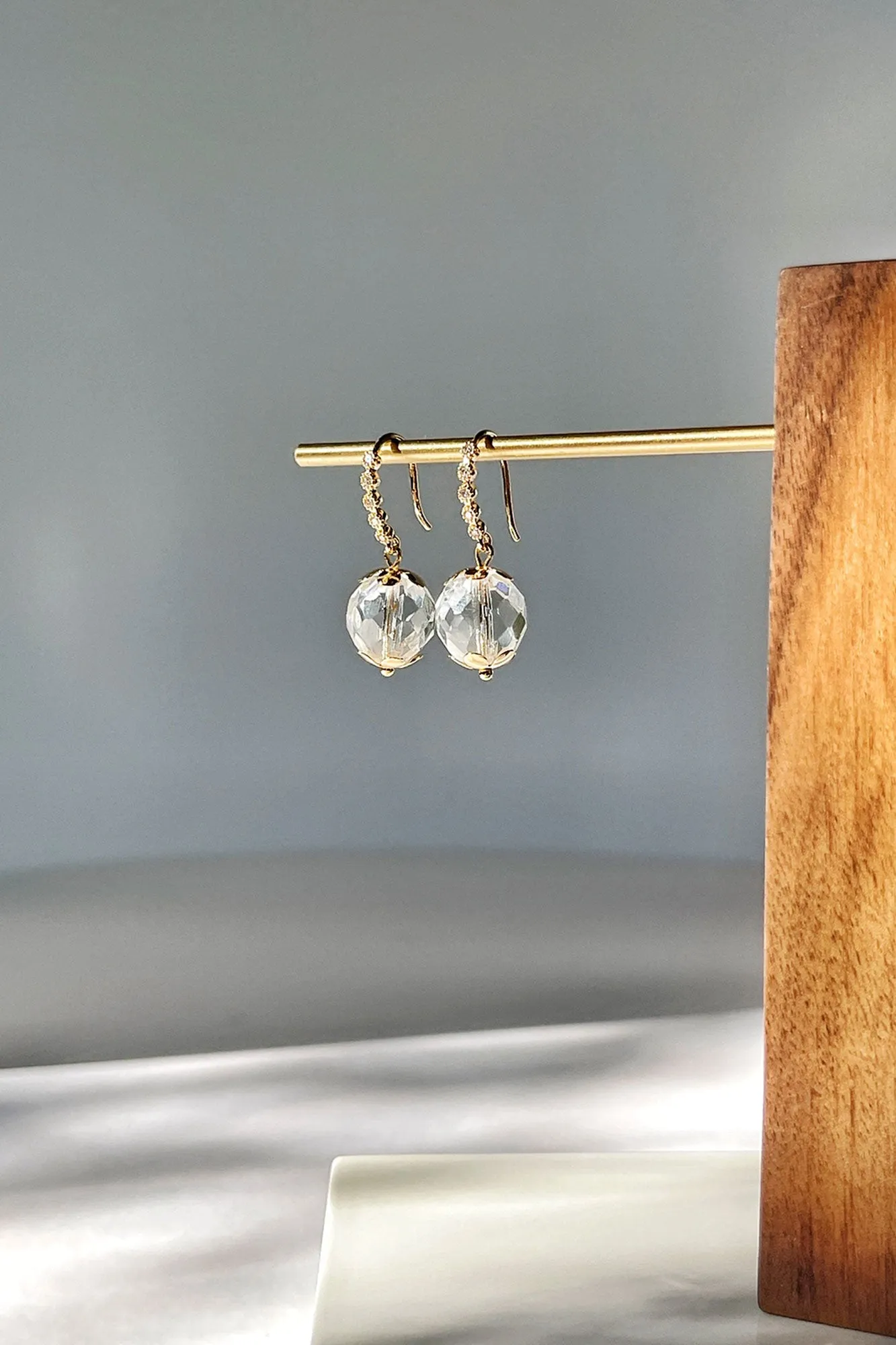 Leni Earrings in Crystal