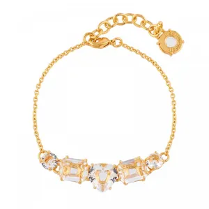 Les Nereides Crystal 5 Stones La Diamantine Thin Bracelet