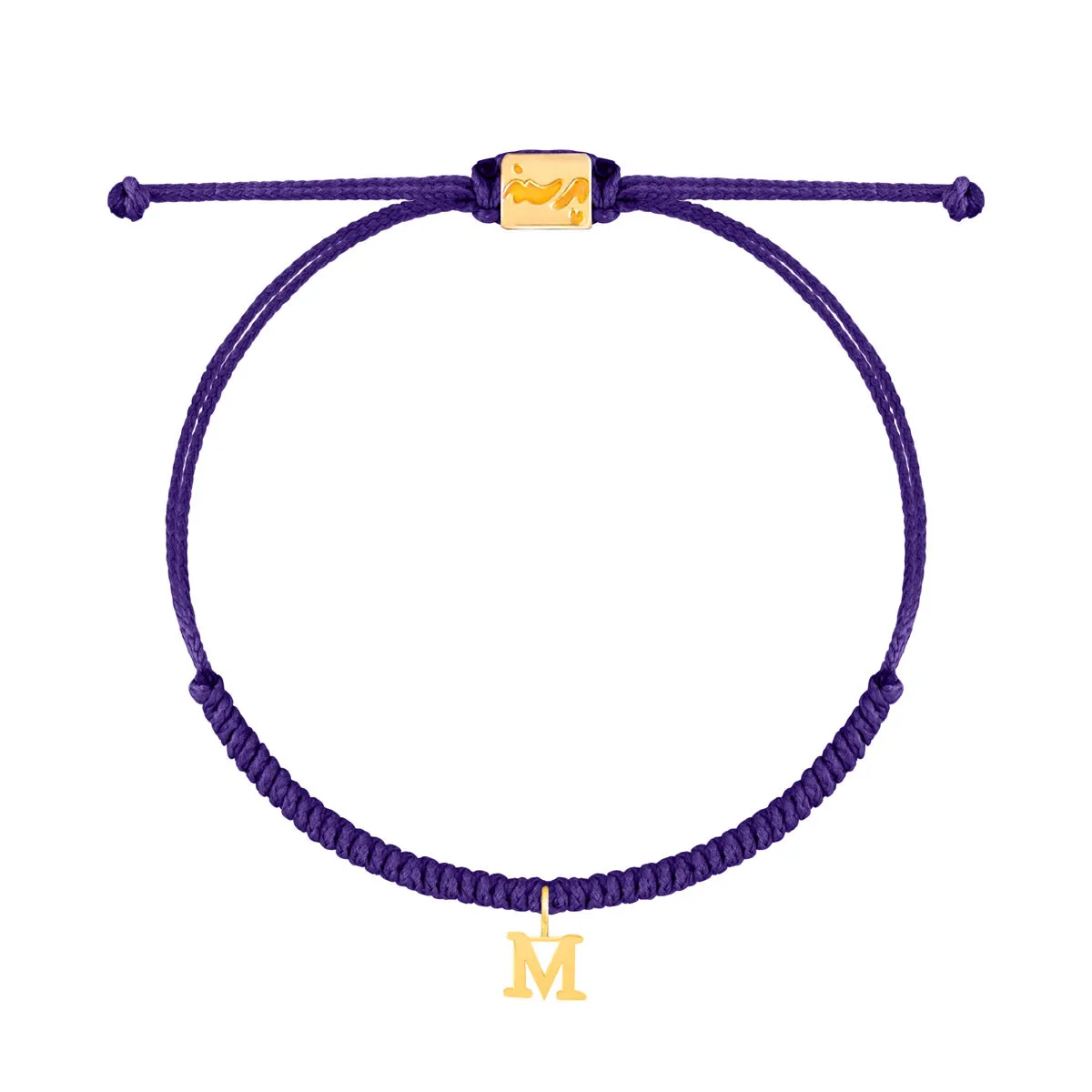 Letter M Braided Bracelet