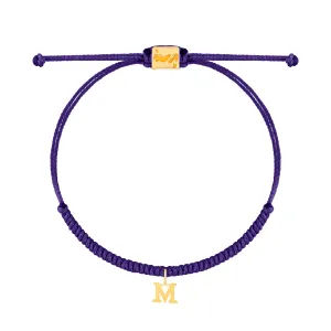 Letter M Braided Bracelet
