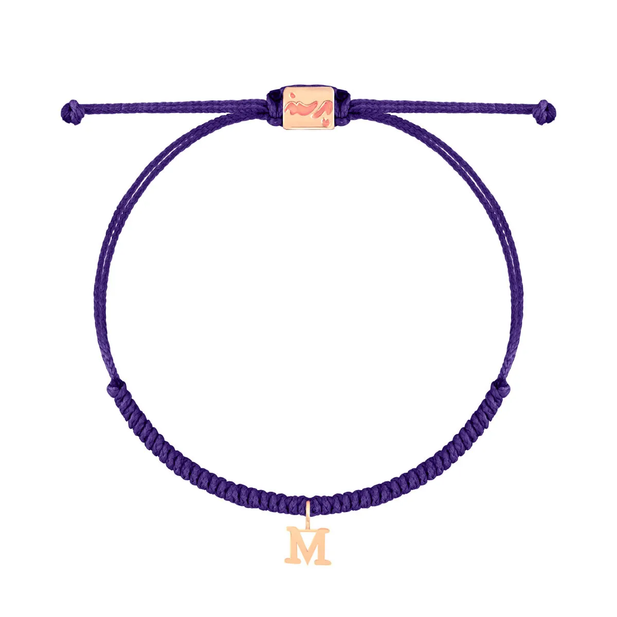 Letter M Braided Bracelet