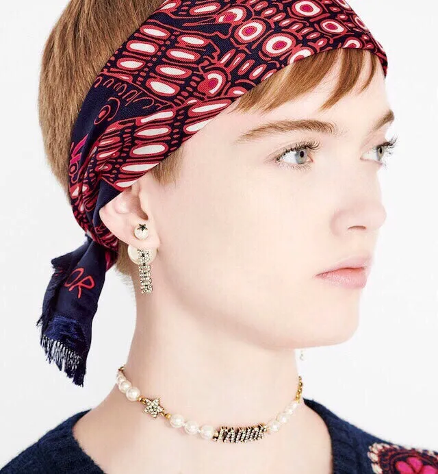 letter tassel earrings