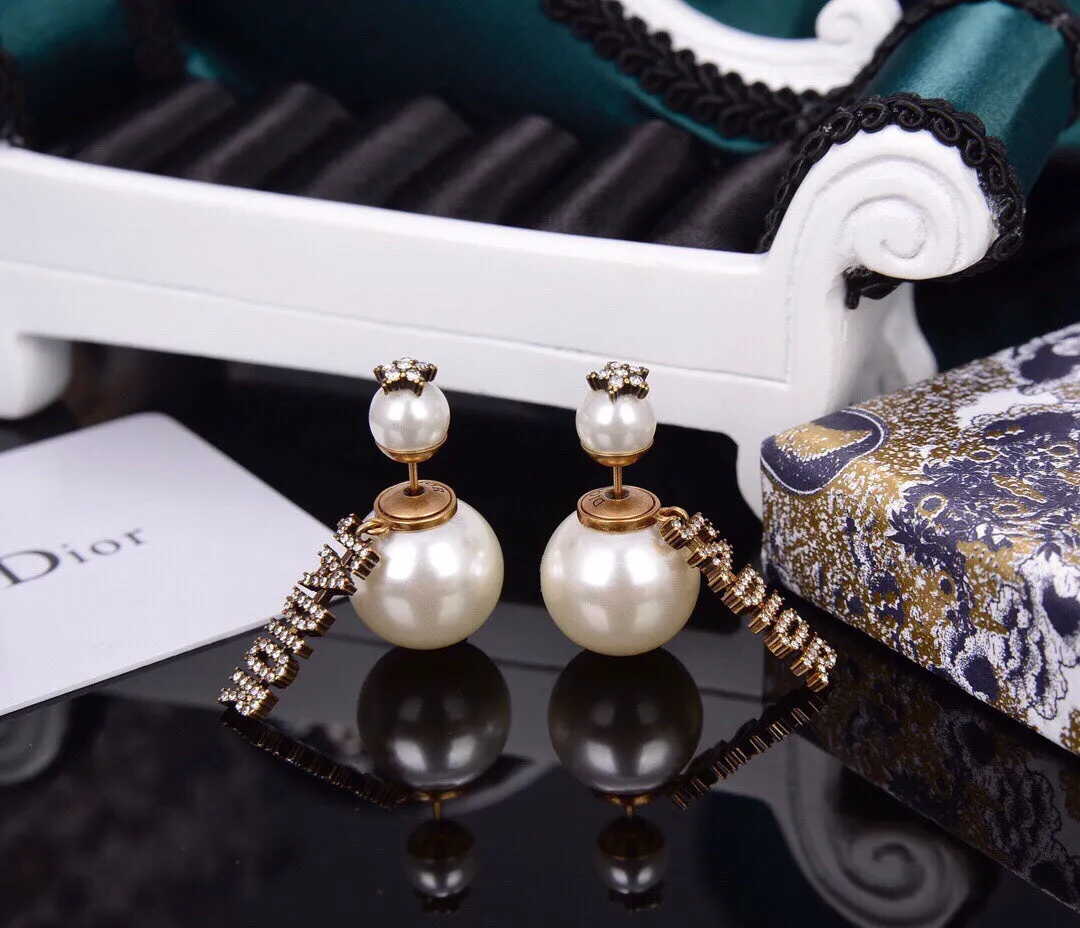 letter tassel earrings