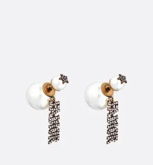 letter tassel earrings