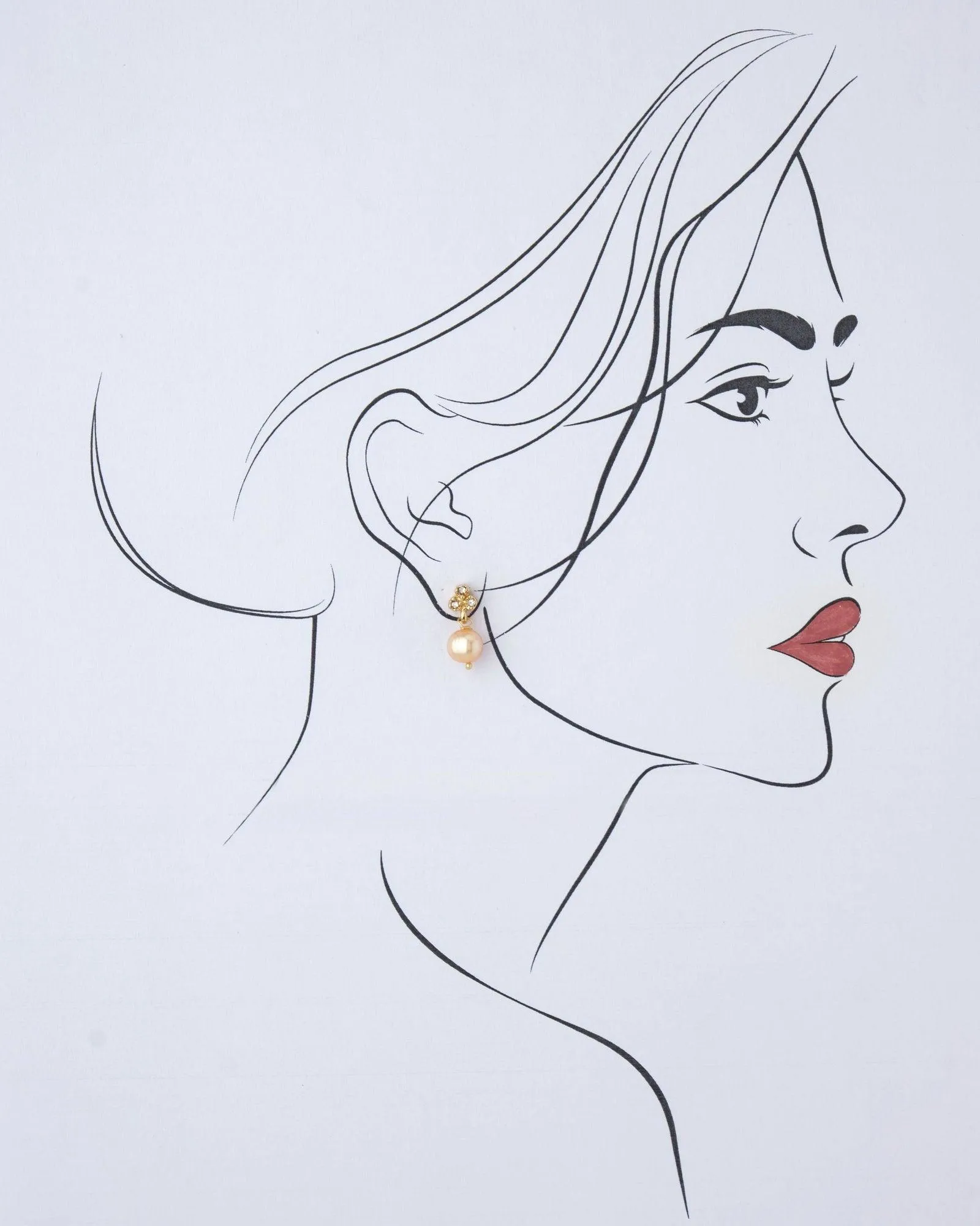 Little Pretty Pearl Hang Earring