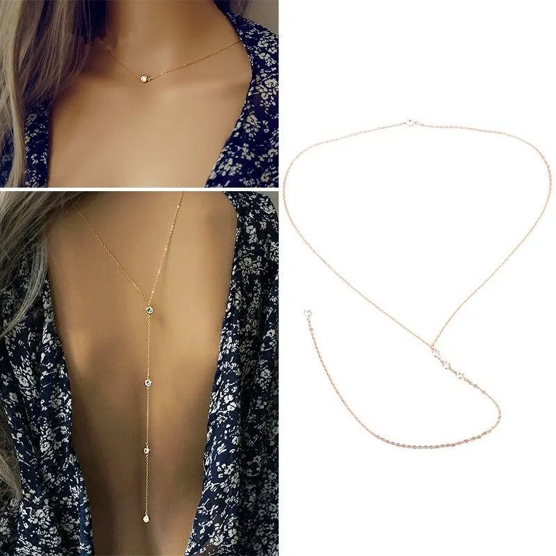 Long Backless Necklaces