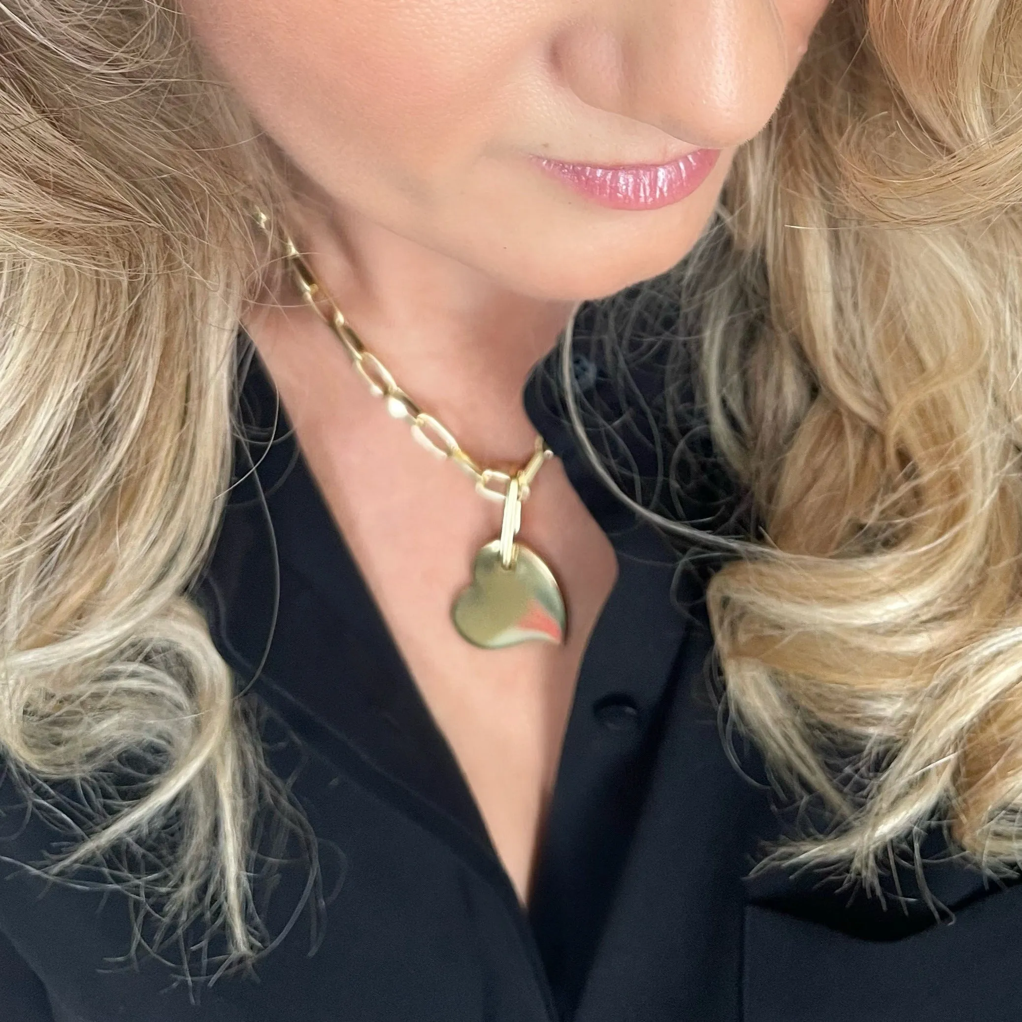 Love At First Sight Heart Charm Necklace