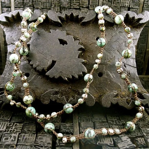 Love Heals Antisoyi-Af Turquoise Necklace or Wrap Bracelet