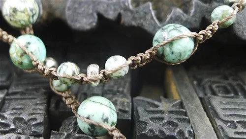Love Heals Antisoyi-Af Turquoise Necklace or Wrap Bracelet