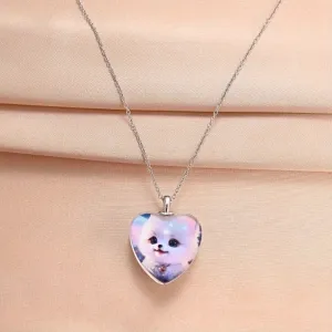 Love Pendant Crystal Necklace Men Hip Hop Personality Jewelry