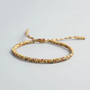 Lucky Charm Bracelet - Braided - Yellow