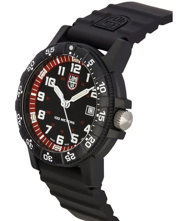 Luminox SEA Turtle Giant Plastic Strap Black Dial Quartz XS.0335 100M Men's Watch