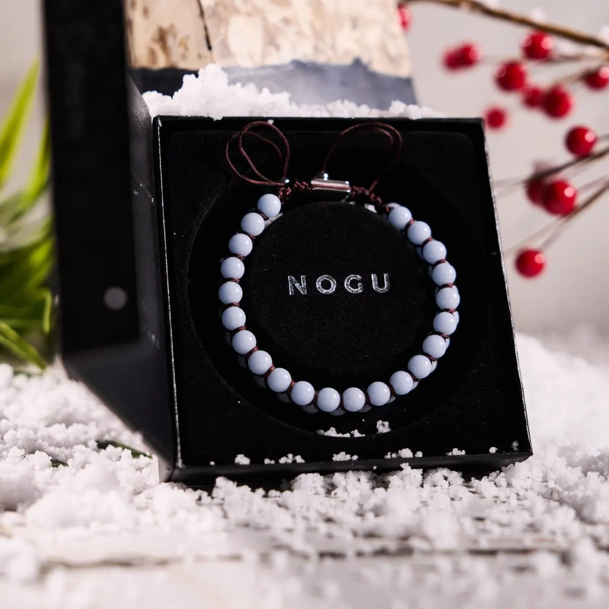 Lunar Blue | Lumos Ceramic | Vitality Macrame Bracelet
