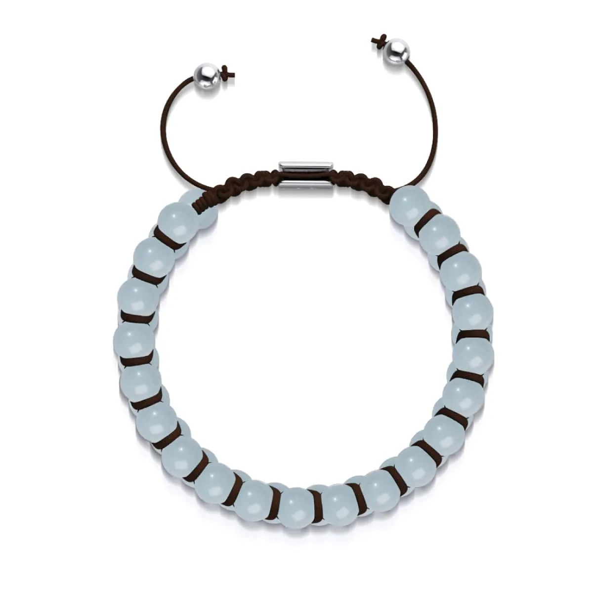Lunar Blue | Lumos Ceramic | Vitality Macrame Bracelet