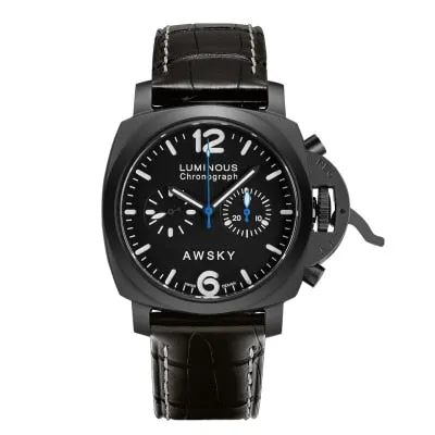 Luxury Men Watches Automatic Black Watches Sapphire Crystal Men Stainless Steel Waterproof Business Sport Mechanical Wristwatch