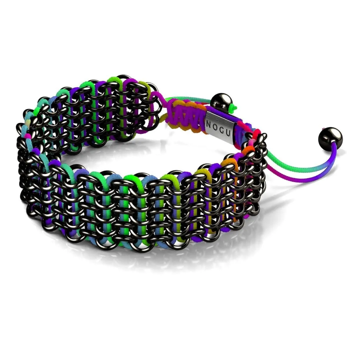 Macaw Links | Deluxe Kismet Bracelet | Spectrum x Gunmetal