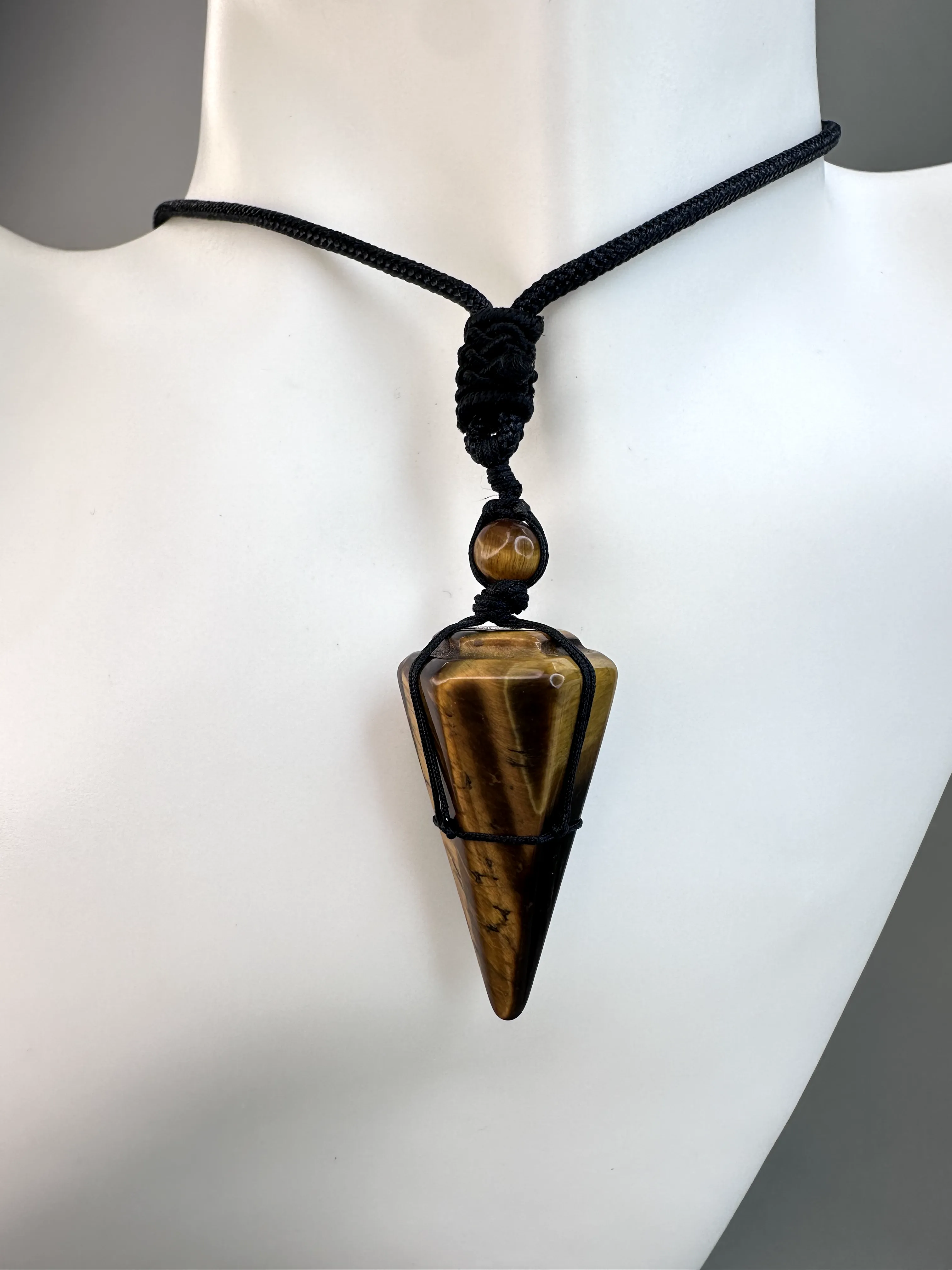 Macrame Crystal Pendulum Necklaces