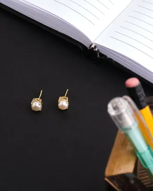 Make A Wish Pearl Stud