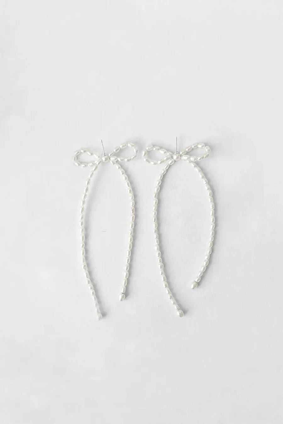 Margot Earrings - Rice Pearl