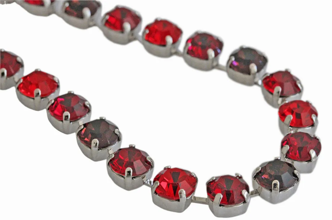 Mariana "Lady in Red" Rhodium Plated Must-Have Everyday Crystal Necklace, 3252 1070ro