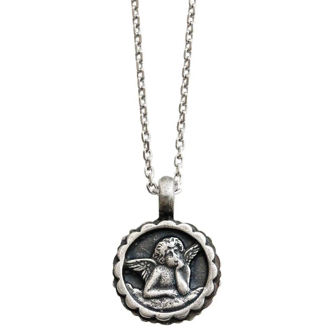 Mariana "Pacific Opal Blue" Guardian Angel Pendant Crystal Necklace, 5212 26770
