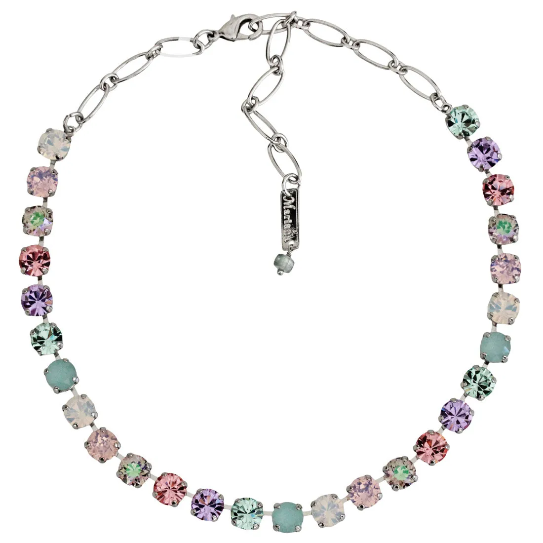 Mariana "Pina Colada" Rhodium Plated Must-Have Everyday Crystal Necklace, 3252 1063ro
