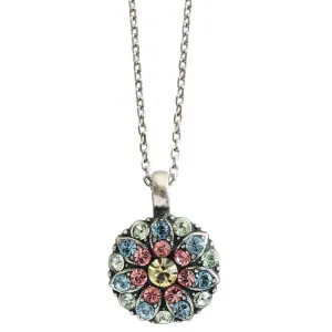 Mariana "Spring Flowers" Guardian Angel Silver Plated Pendant Crystal Necklace,  5212 2141
