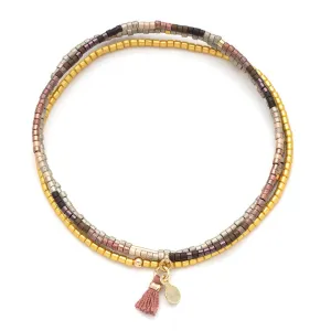 MB007 Chromacolor Bracelet Trio Bronze Multi/Gold