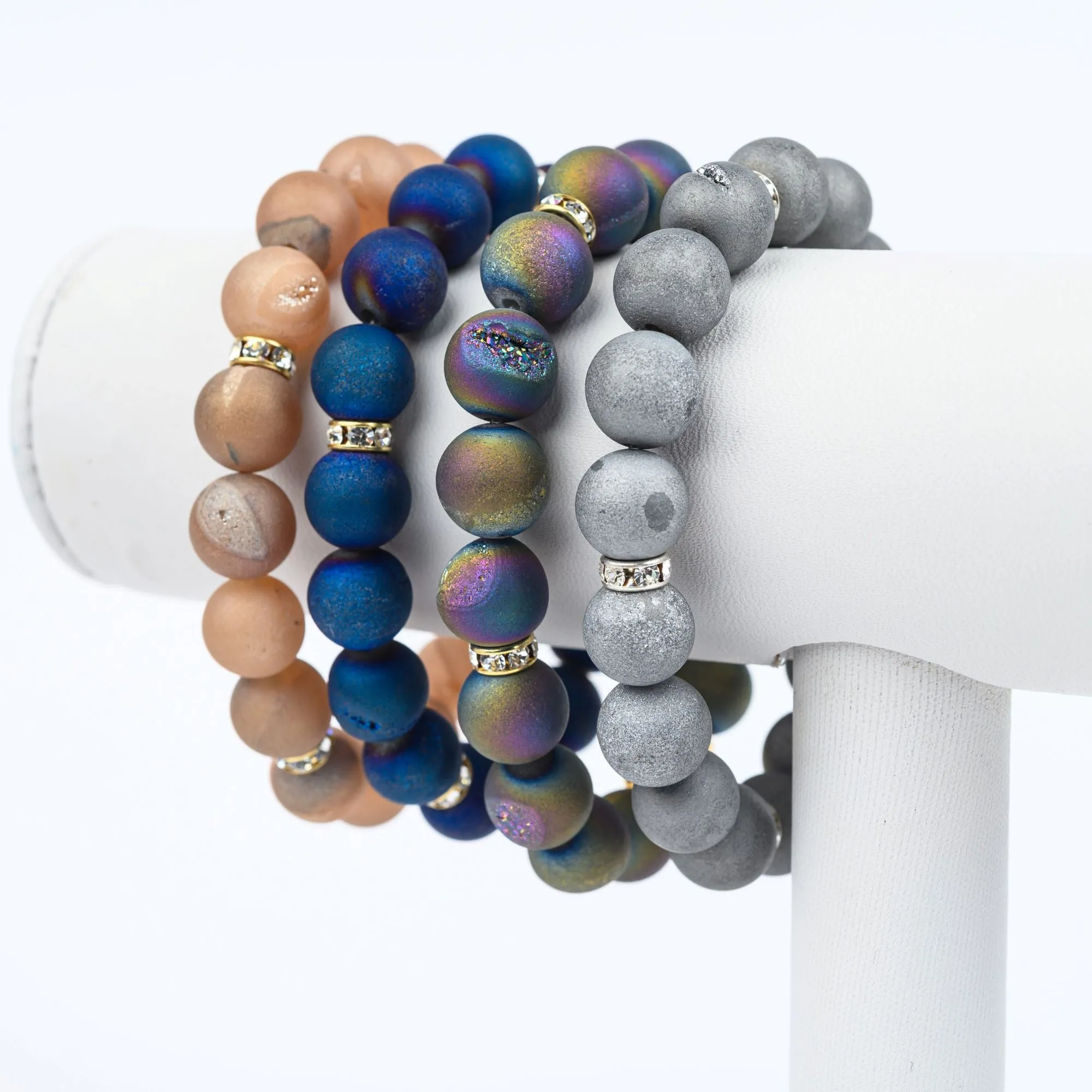 ME™ 7-inch Druzy Stone Bracelet - Silver