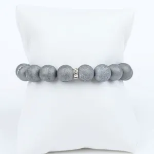 ME™ 7-inch Druzy Stone Bracelet - Silver