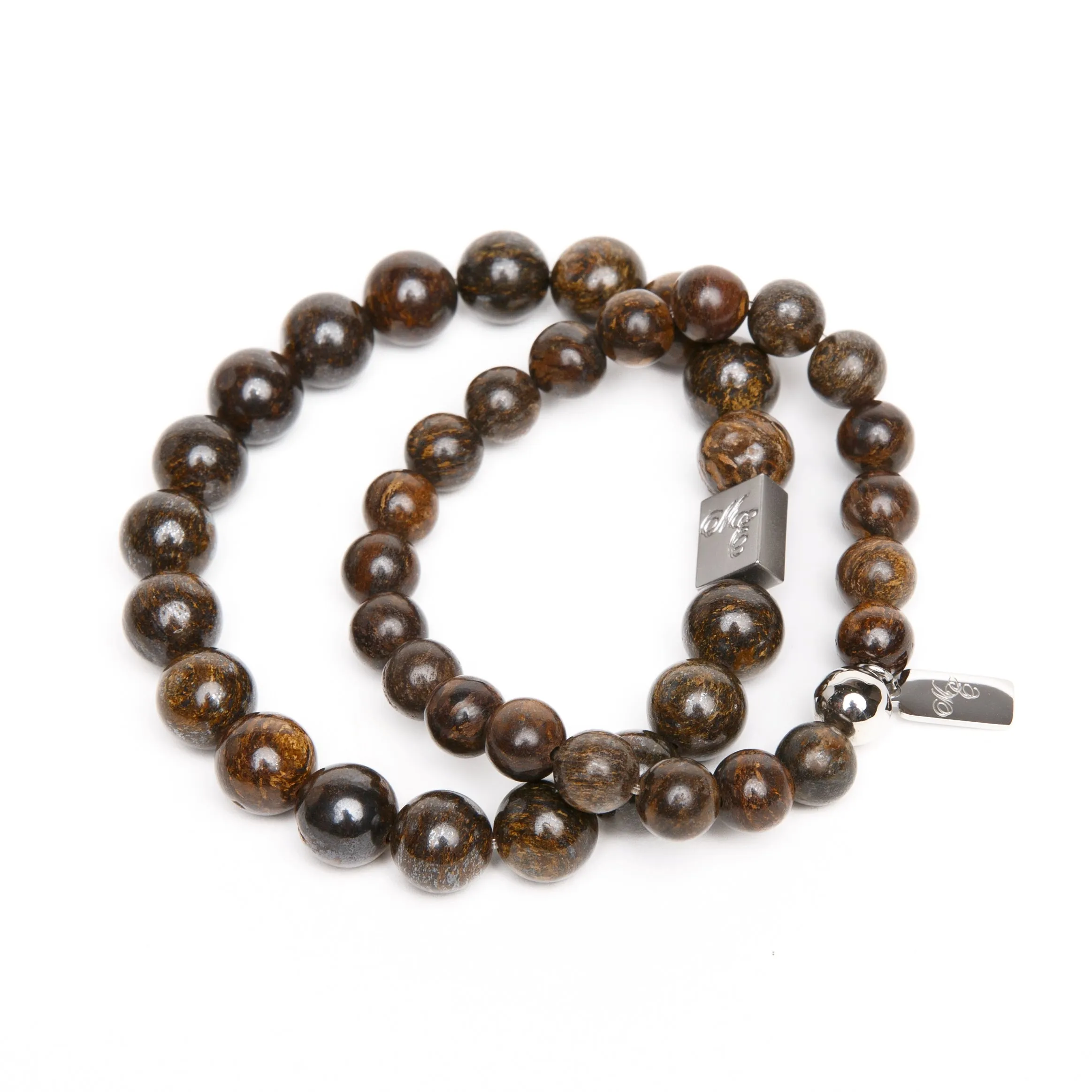 ME™ His & Hers South African Bronzite 2-pc Bracelet Set
