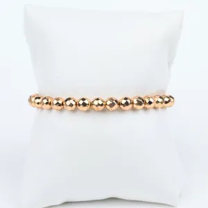 ME™ Mixed Metals Petite Rose Goldtone Hematite 7-inch Bracelet
