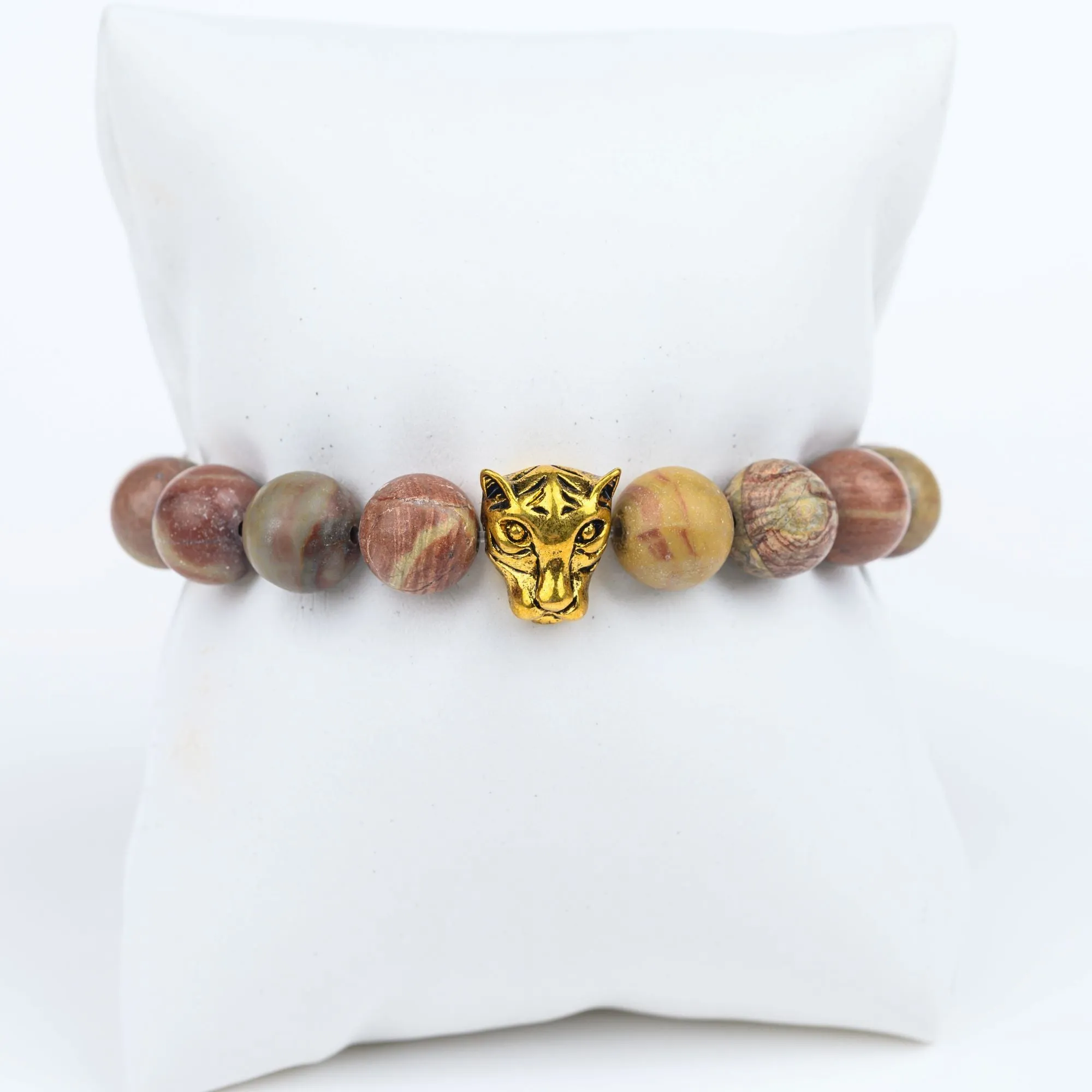 ME™ Panther Natural Jasper 7-inch Bracelet